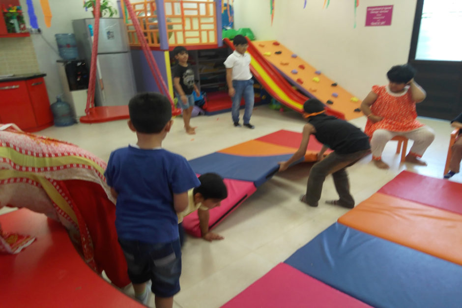 young children playing in summer camp organised by Liaquat International Hospital