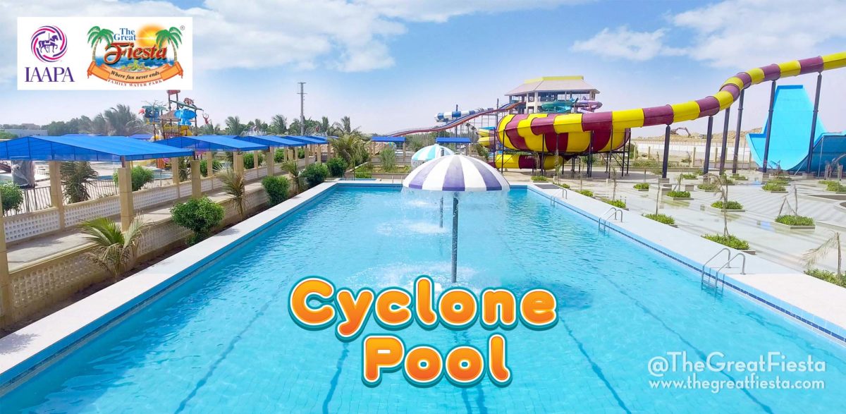 cyclone pool at the Great Fiesta Water Park