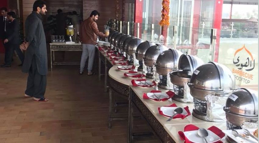 Lahori Barbecue Rooftop inside view