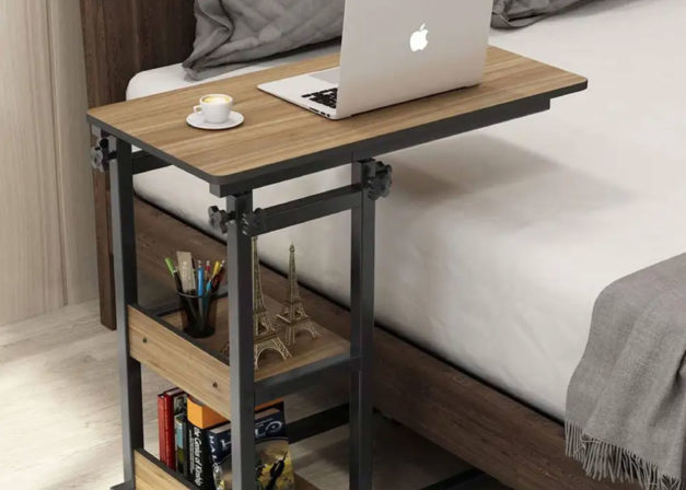 Multi Functional Side Table with alaptop placed over it