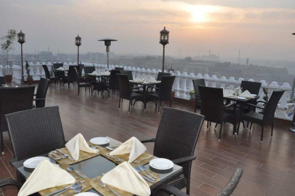 Open terrace restaurant in Fort Continental Hotel Peshawar