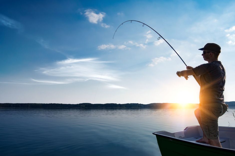 a man fishing