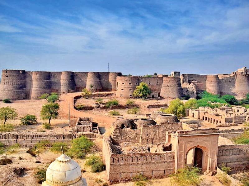 Aerial View of Derawar Fort in Bahawalpur