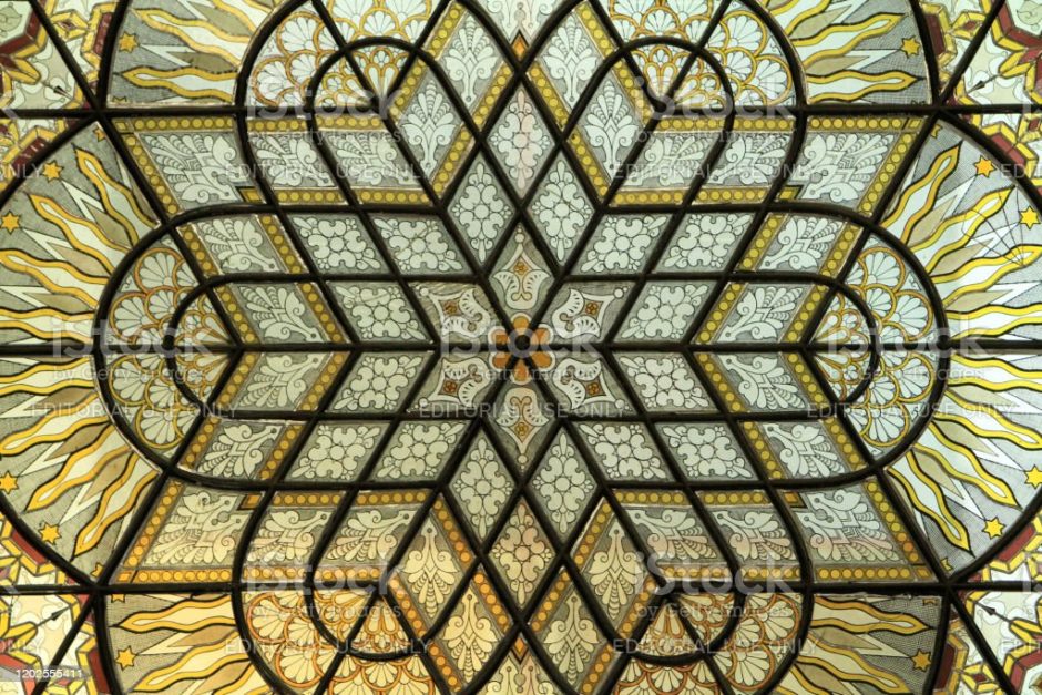 geometric patterns on Spanish synagogue