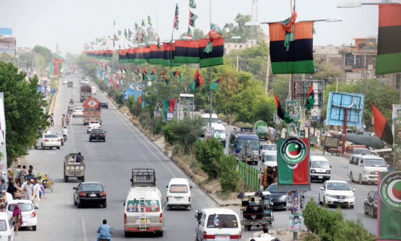 traffic on the road of gujar khan