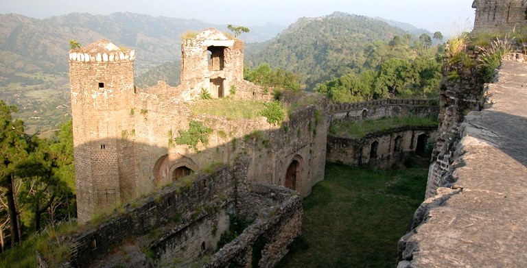 inside voew of baghsar fort