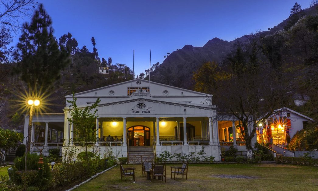 night view of white palace