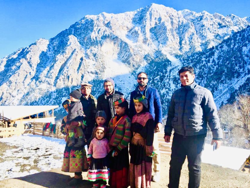 tourists at kalash valley