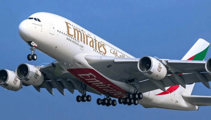 International Airlines emirates plane image