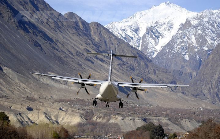 Flight Taking off at Gilgit Airport