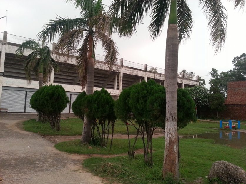 Outside view of Nawaz Sharif Cricket Stadium 