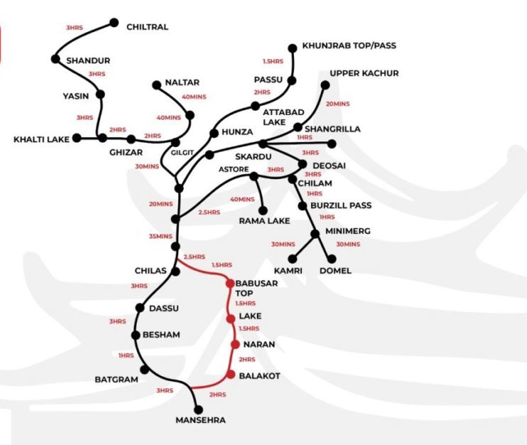 Shangrila Resort Skardu Map