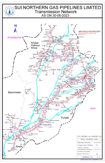 SNGPL Transmission Map