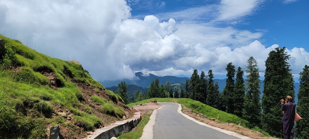 a road in ajk ganga choti