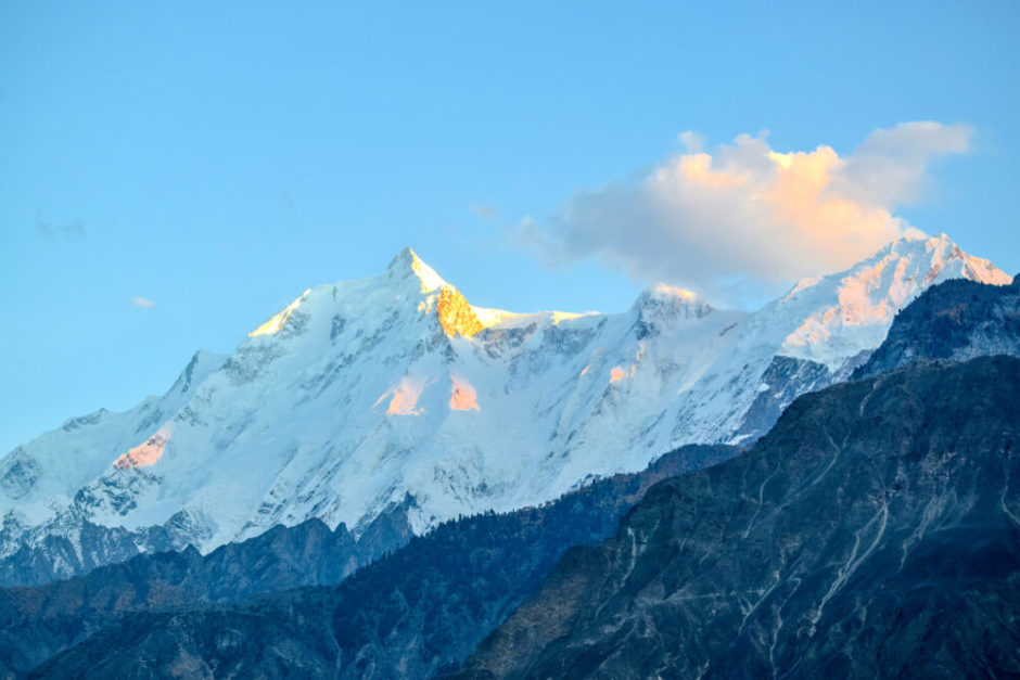 beautiful peak of rakaposhi