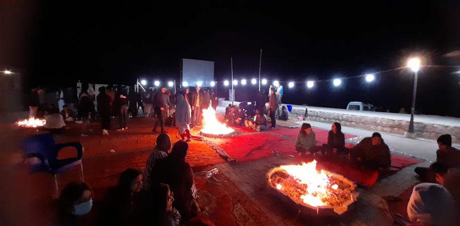 camping and bonfire at gorakh hill station