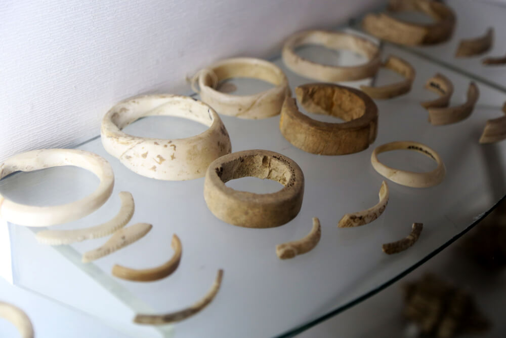 ancient jewellry at Taxila museum