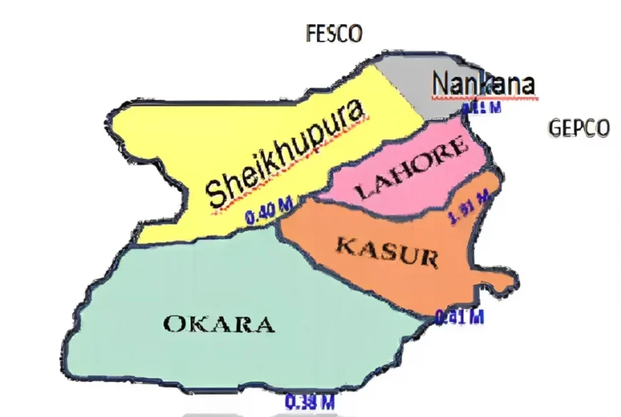 map of lesco operational areas