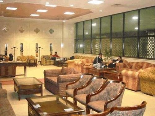 passengers sitting in CIP Lounge of Allama Iqbal International Airport