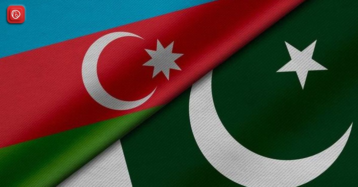 Azerbaijan and Pakistan flags