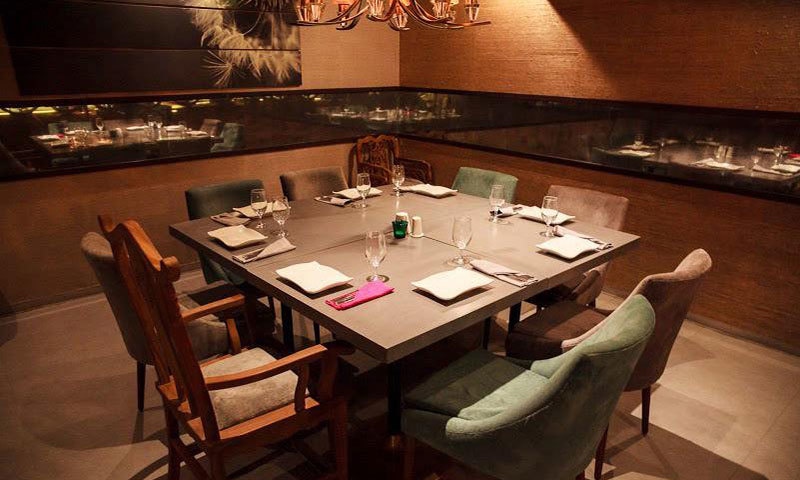 Dining table in Tao Japanese Sushi Restaurant Karachi