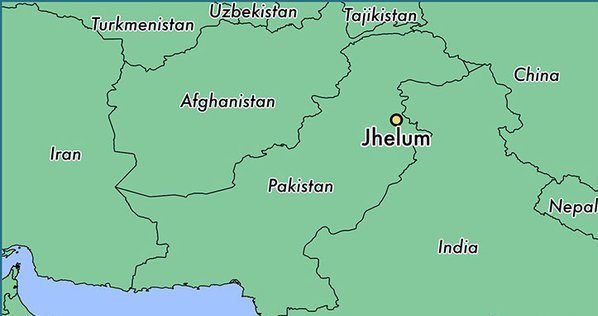 Map of Jhelum