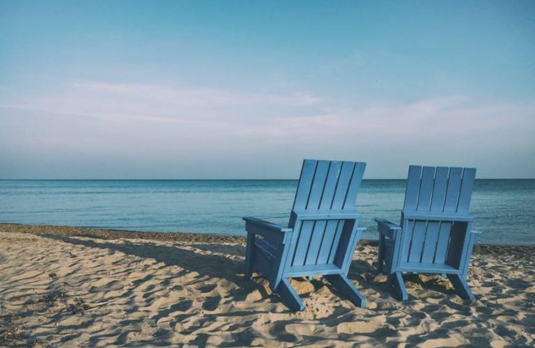 chairs at the beach