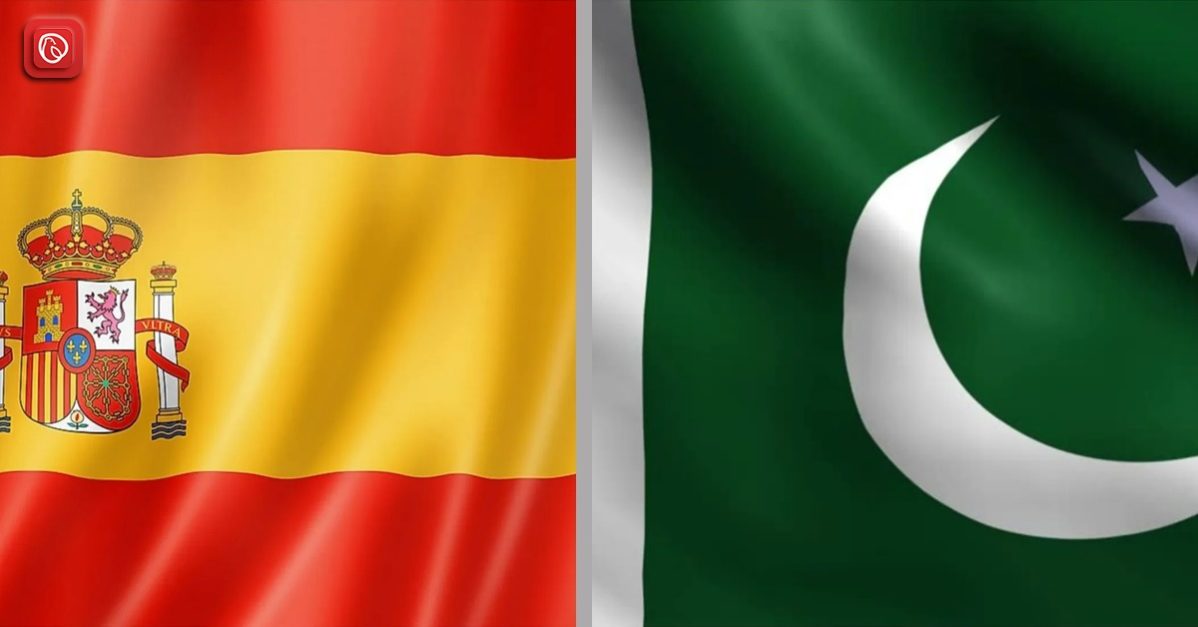 Spain and Pakistan flag