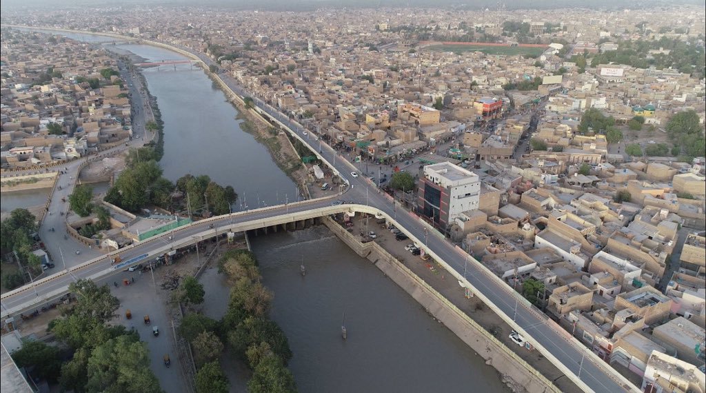 aerial view of larkana