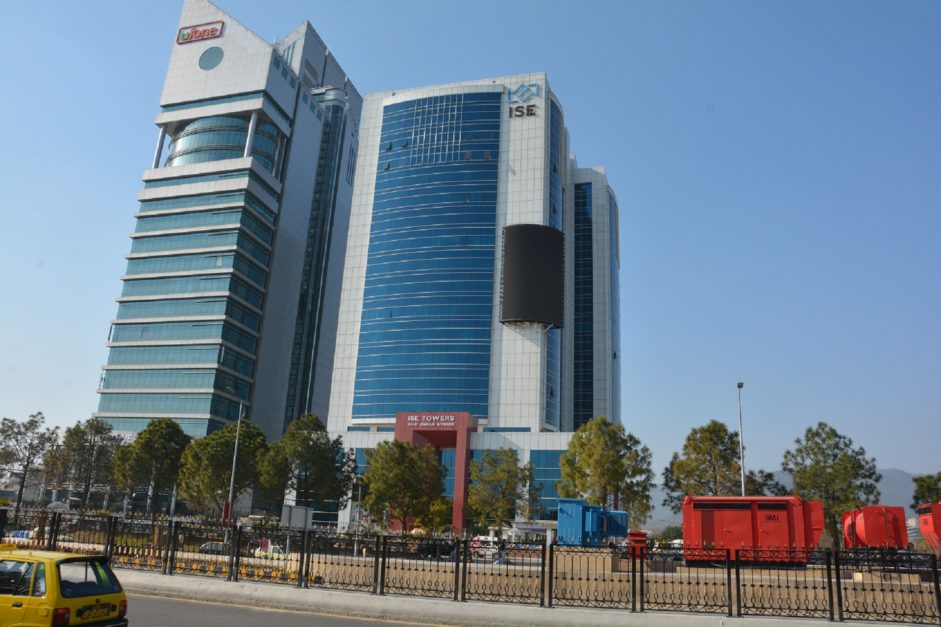 front side of ISE Tower and Ufone Tower