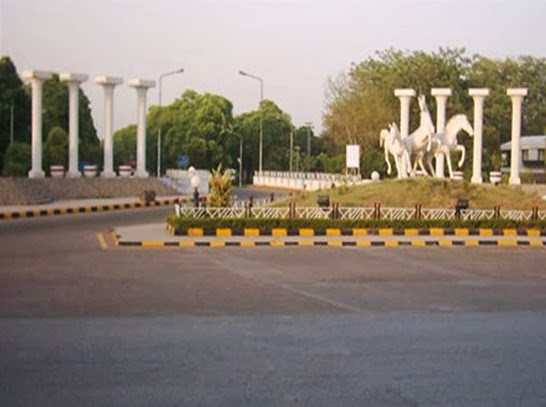 some chowk in Kharian cantt