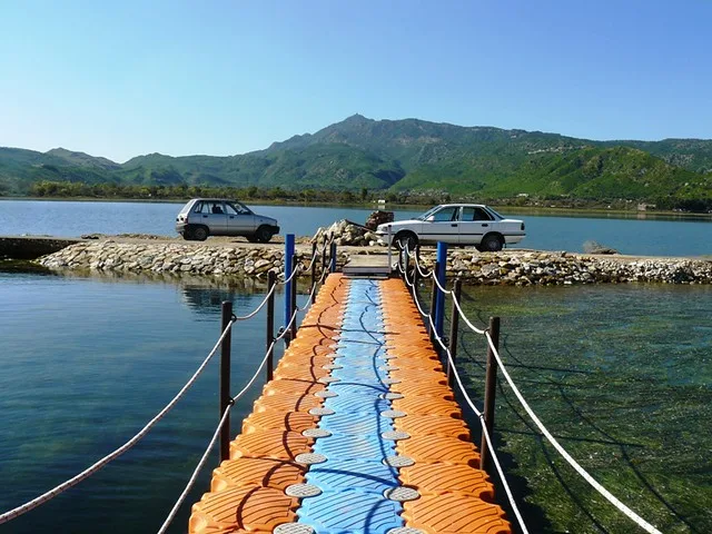 a bridge to Uchali Lake