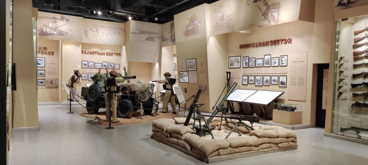 1965 war gallery at army museum lahore