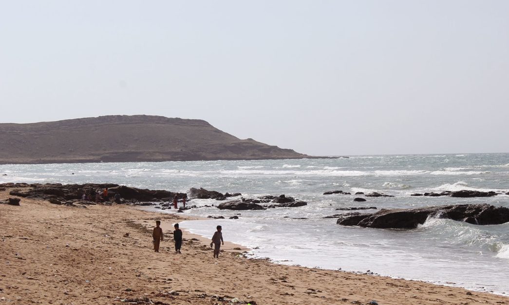 Mubark village beach is a beautiful beach in karachi