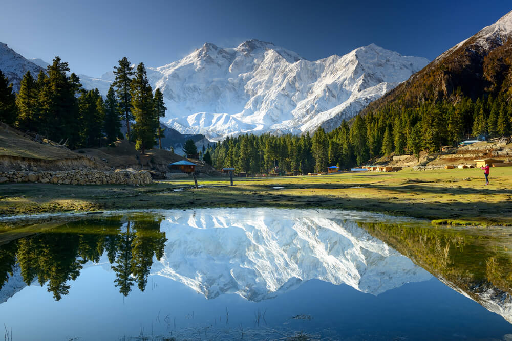 A view of Nanga Parbat from Fairy Meadows