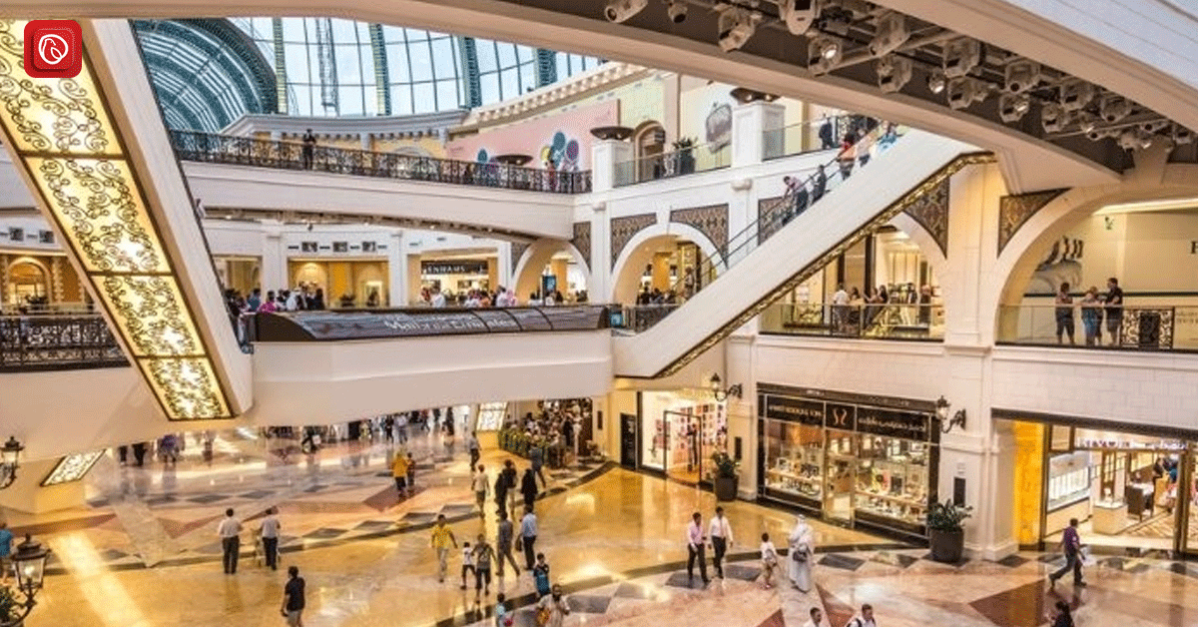 Indoor view of Shopping Center