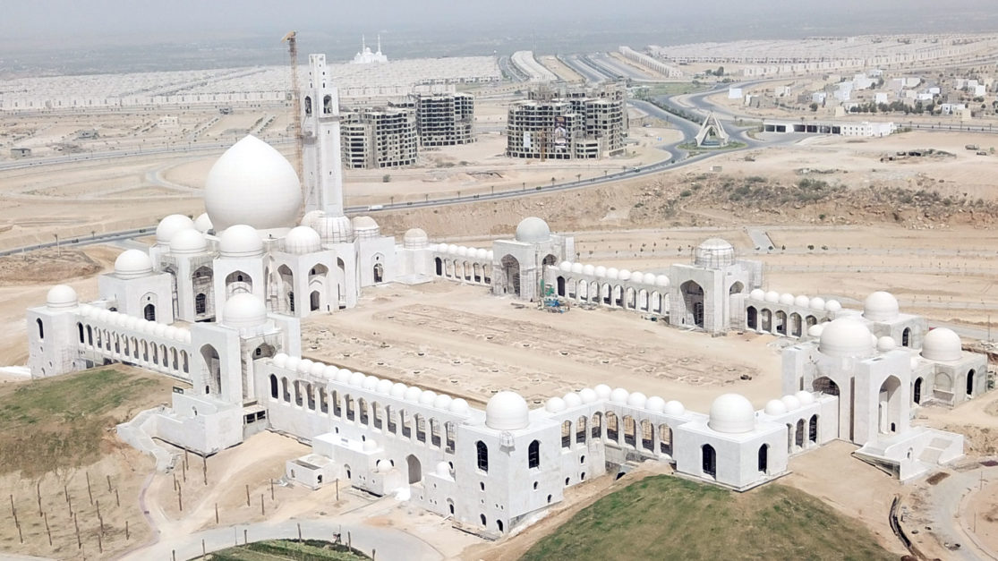 Grand Jamia Masjid during construction stage