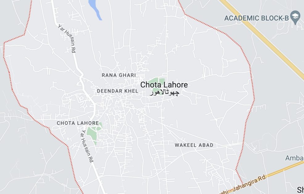 map of chota lahore