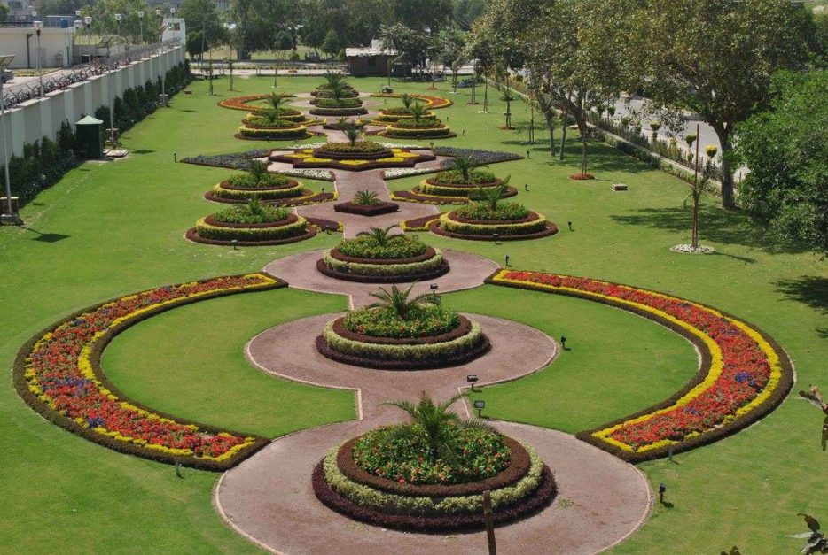 aerial view of bagh e jinnah