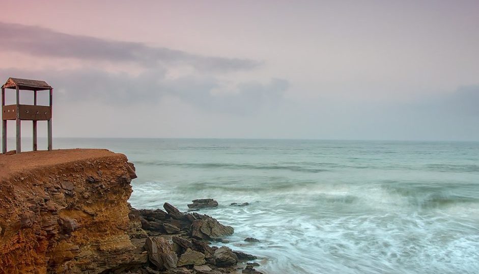 a sea shore at Cape Mount Beach 