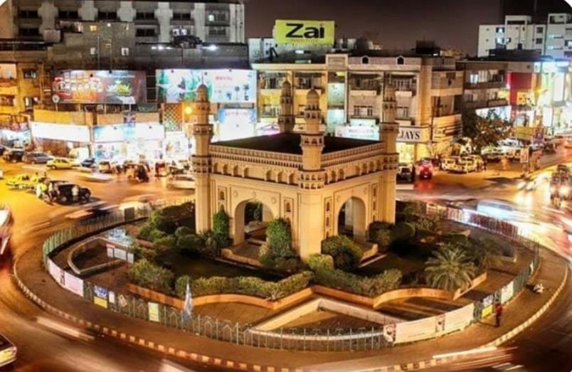 charminar chowrangi aerial view