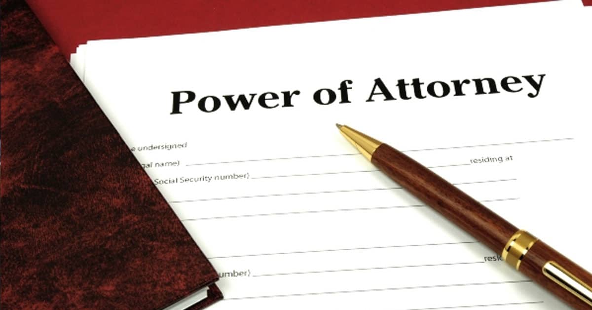 property that is being sold must be included in the Power of Attorney