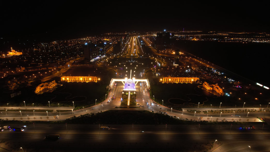 night view of Karachi