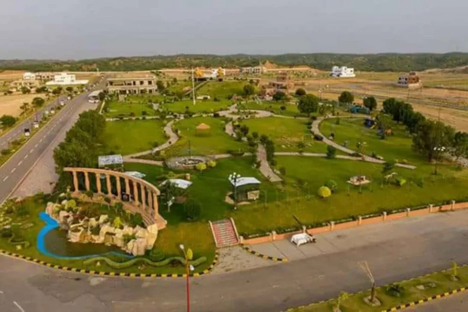 aerial view of grand city kharian