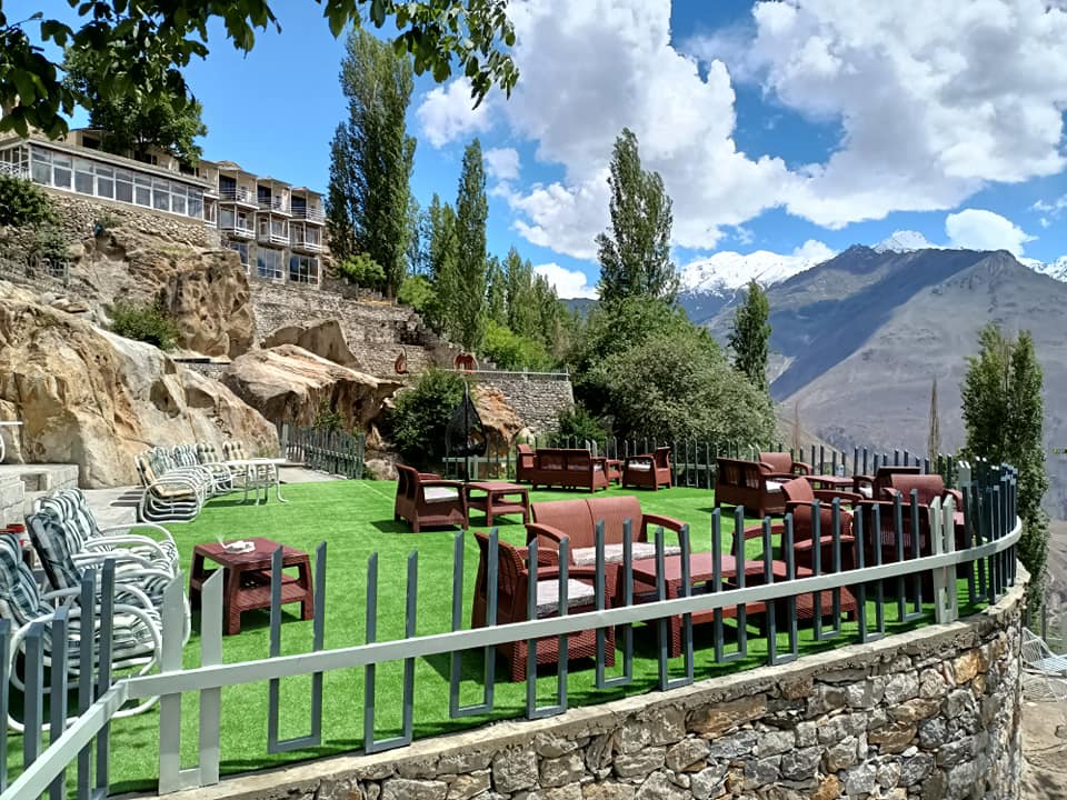 a view of mountains from eagle nest hunza