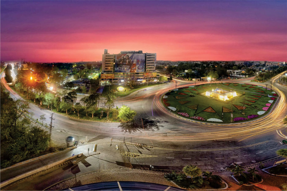 night view of Gulberg