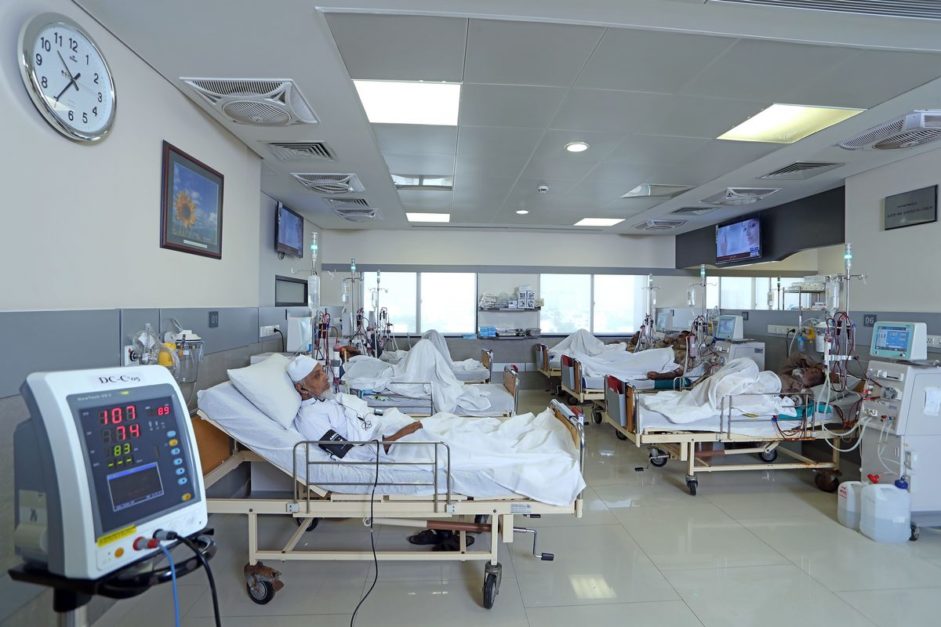 Admitted patients in ward