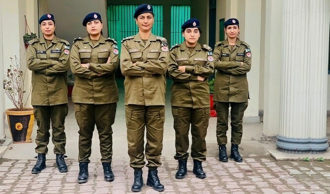 group of women police