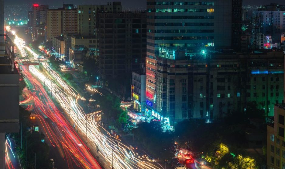 Shaheed e Millat Road night view