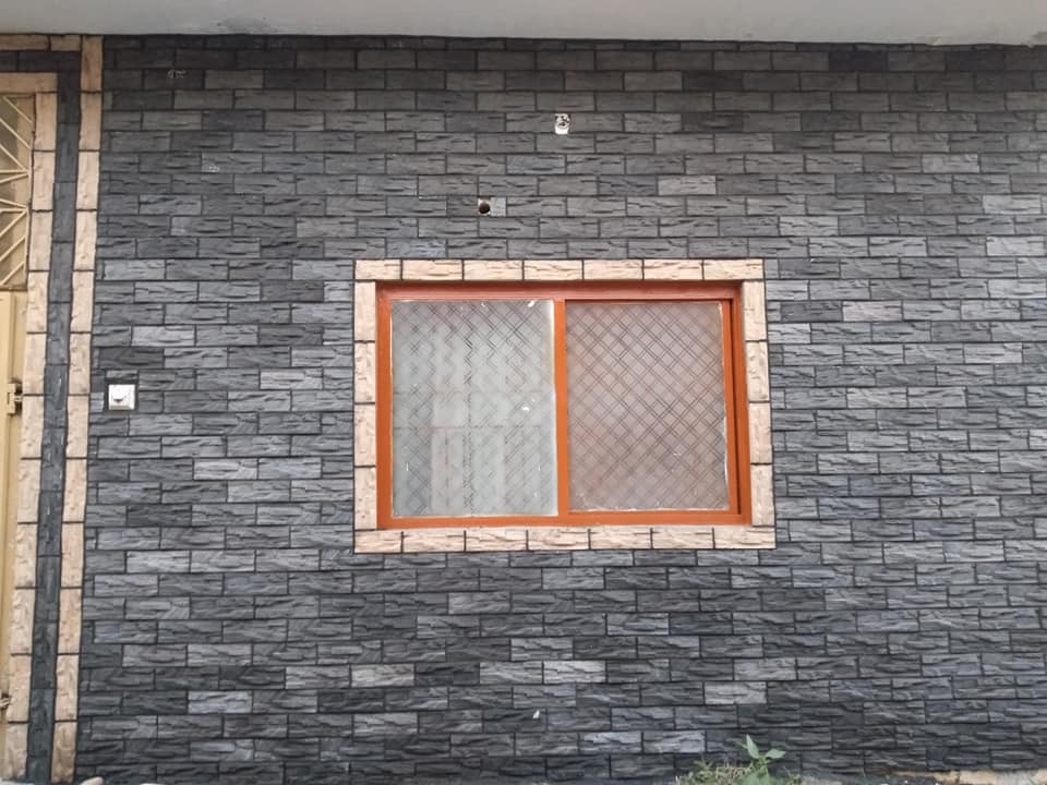 Tiles Covered front wall